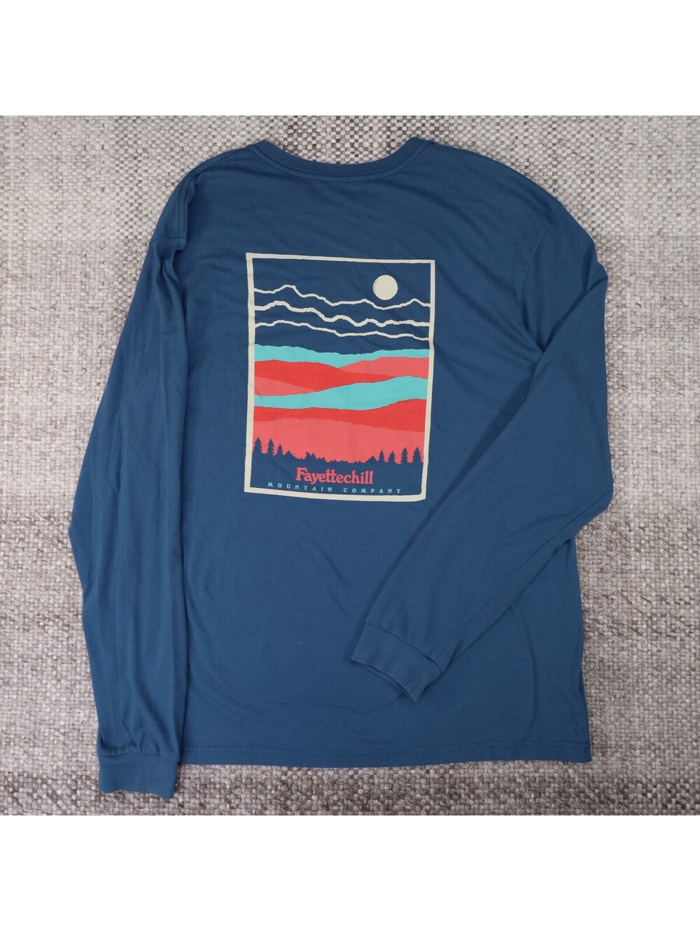 Fayettechill Shirt Large | Mens Blue Mountain Company Long Sleeve Tee